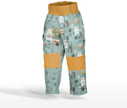 Takoy Panel szabásmintával 128 softshell nadrágra petrol forest sötét menta