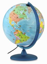 Tecnodidattica Földgömb GIPSY 30 cm - állatvilág tematikával, gyerekeknek (8007239988286)