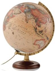 Tecnodidattica Földgömb 30cm A4 ANTIK fatalp + fém meridián, angol nyelvű (8007239009684)