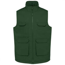 Designed To Work WK607 UNISEX PADDED MULTI-POCKET POLYCOTTON VEST (wk607fo-4xl)