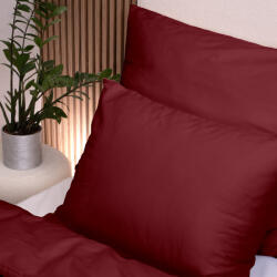 Takoy Svájci pamut szatén ágyneműhuzat-garnitúra 140x200 bordó