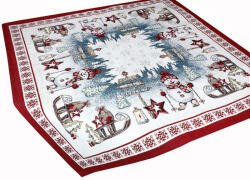 Mondo Italia Karácsonyi zsenília terítő Északi-sark 90x90 cm Chenille IT037