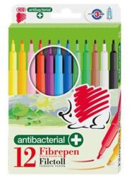 ICO Filctoll készlet, 1 mm, antibakteriális, ICO Süni 300, 12 különböző szín (TIC30012A)