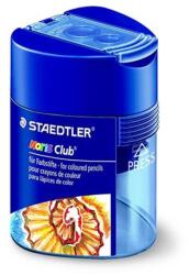 STAEDTLER Hegyező, kétlyukú, tartályos, STAEDTLER Noris 512 F, kék (TS512128)