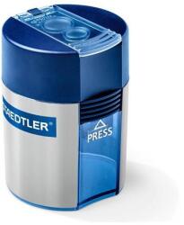 STAEDTLER Hegyező, kétlyukú, tartályos, STAEDTLER 512, kék (TS512001)