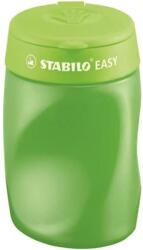 STABILO Hegyező, háromlyukú, tartályos, jobbkezes, STABILO Easy, zöld (TST45024)