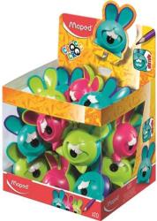 Maped Hegyező display, egylyukú, tartályos, MAPED Croc Croc Innovation, nyuszi, vegyes színek - 20db (IMA017611)