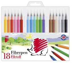 ICO Filctoll készlet, 1 mm, ICO Süni 300, 18 különböző szín (TIC30018V)