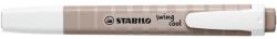 STABILO Szövegkiemelő, 1-4 mm, STABILO Swing cool NatureCOLORS, melegszürke (TST275193)