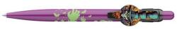 ICO Golyóstoll, 0, 8 mm, nyomógombos, lila mintás tolltest, ICO Halloween, kék (TICHWL)