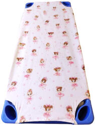  Vízhatlan Gumifüles Gyermek mintás Lepedő Pamut - Pul anyagból / Édes Balerína mintával
