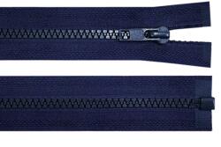 Fashion Műanyag fogú cipzár kabátba, No 5, 5mm, 65cm hosszú, 590315, sötétkék