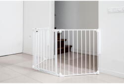 Noma Tarc de siguranta modular cu 5 panouri, metal alb, Noma, N94047