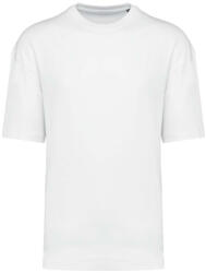 Kariban Uniszex szélesebb szabású környakas póló, Kariban KA3008, White-M (ka3008wh-m)