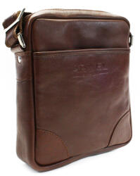 ARWEL Hnedý kožený pánsky crossbag