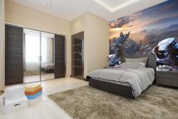 DIMEX ART Самозалепваща се флизелинова фототапета планинска гледка 375 x 250 см