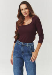 MAKADAMIA Női viszkóz póló | bordó