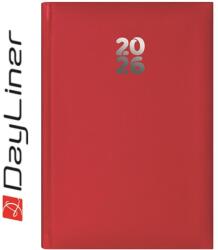 Dayliner Határidőnapló Pannon A5 heti, fehér lapokkal piros Dayliner 2027