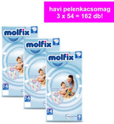 Molfix Havi pelenkacsomag Jumbo (4+-os) 9 - 16 kg (162 db/cs) (hpcsmjxp)