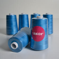 Takoy Overlock / coverlock ață poliester TKY 5000 culoare albastră