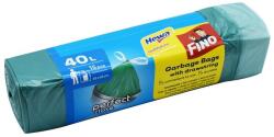 FINO Szemeteszsák zárószalagos 40 liter 55 x 62 cm 14 mikron 15 db/tekercs Fino zöld - suplix