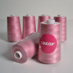 Takoy Overlock / coverlock ață poliester TKY 5000 culoare roz vechi