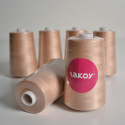 Takoy Overlock / coverlock ață poliester TKY 5000 culoare maro deschis