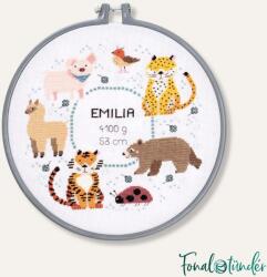 Rico Születésnap - állatos keresztszemes hímzés csomag