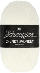 Scheepjes Chunky Monkey 1001 White - hófehér akril fonal