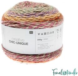 Rico Chic-Unique 002 Fire - Tűz - gyapjú keverék fonal