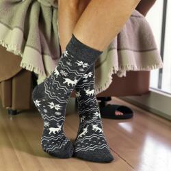 Aura Via Mikulásos-Karácsonyi rénszarvasos FÉRFI zokni 39-42 102189