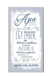 Neves Ajándék Hűtőmágnes Dekor Tábla 7, 5cm x 14cm - Apa jelentése (HFD062)