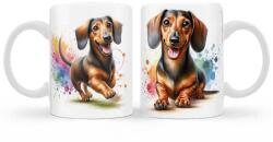 Nevesajándék Tacskó - barnás - Kutyás Bögre, 3 dl - Kutyás Ajándékok (B1220)