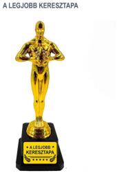 Nevesajándék Vicces Oscar Szobor - A Legjobb KERESZTAPA (OS024)