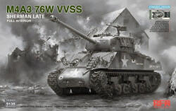 Rye Field Model M4A3 76W VVSS Sherman Late Standard Version Full Interior 1: 35 (RFM5135)