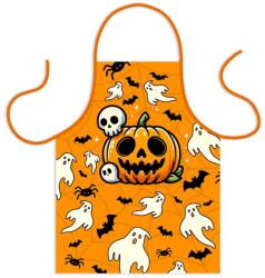 Nevesajándék Halloween Tök - Teli mintás kötény (TK073)