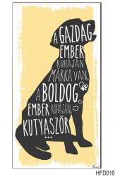 Neves Ajándék Hűtőmágnes Dekor Tábla 7, 5 cm x 14cm - Kutyaszőr (HFD010)