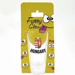 Neves Ajándék Címer HUNGARY - Neves pálinkás pohár 0, 75 ml (NTU154)