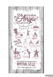 Neves Ajándék Hűtőmágnes Dekor Tábla 7, 5cm x14cm - 24 órás Anya (HFD055)