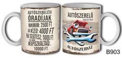 Nevesajándék Bögre 3dl - Autószerelő mester - Vicces Ajándék Ötletek (B903)