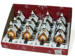  Színes világítós templom kicsi 12db/dob