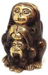 R. M. ékszer Réz figura Három bölcs majom óarany 6x5cm (017872)