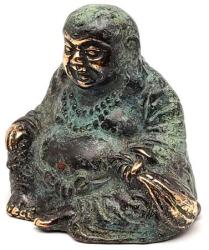 R. M. ékszer Réz figura nevető Buddha antik 5cm (017738)