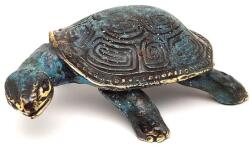 R. M. ékszer Réz figura teknős kék arany 4x11cm (017909)