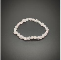 R. M. ékszer Rózsakvarc pebble karkötő AB 6-10mm (059088)