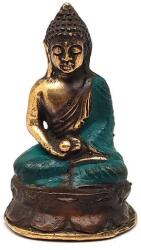 R. M. ékszer Réz figura Buddha gyógyító arany kék 7x4, 5cm (017864)
