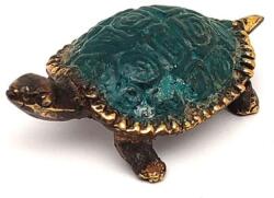 R. M. ékszer Réz figura teknős óarany kék 2x6cm (017818)