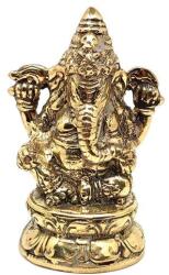 R. M. ékszer Réz figura Ganesha arany 8x5cm (017946)
