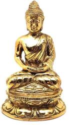 R. M. ékszer Réz figura Buddha lótusz arany 12x7cm (017831)