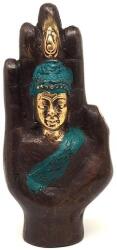 R. M. ékszer Réz figura Buddha kéz arany kék 10, 5x5cm (017812)
